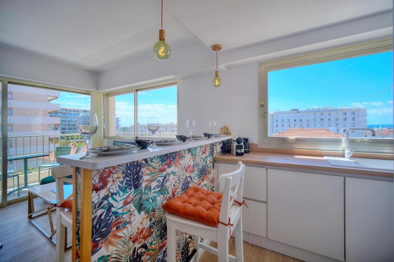Immogroom - 5 Min From The Croisette Beaches - Terrace - Ac - Sea View *
